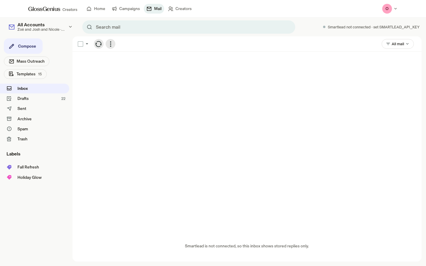 Mail inbox screenshot